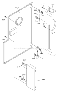Page G Diagram and Parts List for GH-1440ZX  Jet Lathe