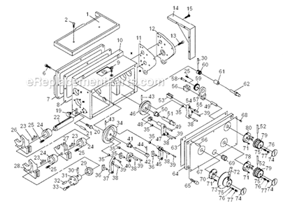 Quick_Change_Gear_Box_I Diagram and Parts List for GH1860ZX  Jet Lathe
