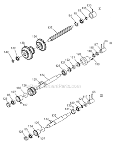 Quick_Change_Gear_Box_Iii Diagram and Parts List for GH1860ZX  Jet Lathe