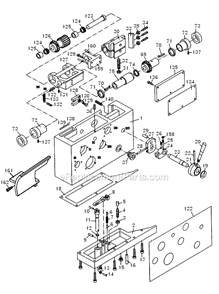 Part Location Diagram of BB-51104 Powermatic Thrust Bearing
