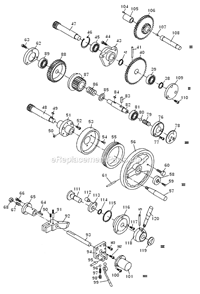 Apron_Assembly_Ii Diagram and Parts List for GH1860ZX  Jet Lathe
