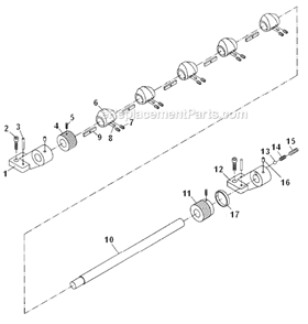 Carriage_Stop_Assembly Diagram and Parts List for GH1860ZX  Jet Lathe