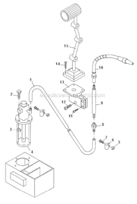 Coolant_And_Work_Light_Assembly Diagram and Parts List for GH1860ZX  Jet Lathe
