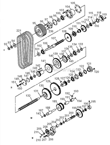 Headstock_Assembly_Ii Diagram and Parts List for GH1860ZX  Jet Lathe