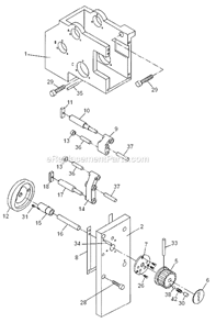 Change_Gear_Box_Assembly_I Diagram and Parts List for GH1860ZX  Jet Lathe