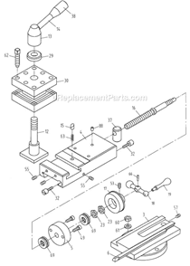 Part Location Diagram of JT9-GHB1340-TSA Jet TOP SLIDE ASSEMBLY W-O TOOL PO