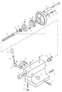 Part Location Diagram of JT9-GHB1340-39TS Jet KEY