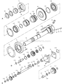 Part Location Diagram of JT9-04205A Jet GEAR