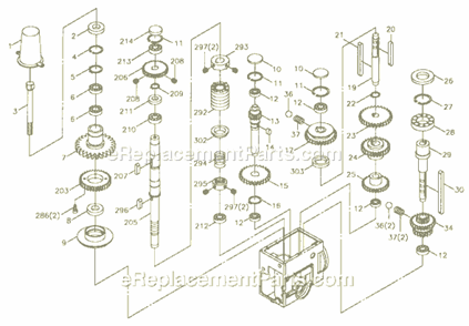 Page B Diagram and Parts List for GHD-20PF 354022 Jet Drill Press