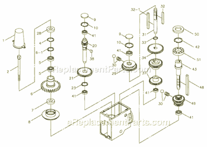 Page B Diagram and Parts List for GHD-20T 354024 Jet Drill Press
