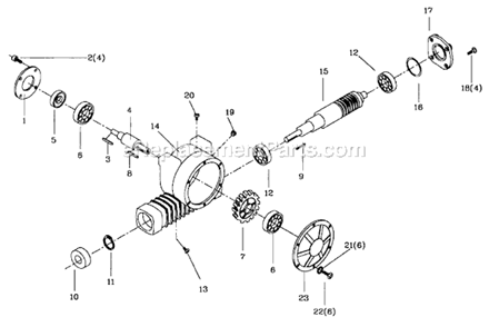 Page C Diagram and Parts List for HBS-1321W 414471 Jet Band Saw