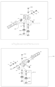 Page C Diagram and Parts List for HBS-56S 414457 Jet Band Saw