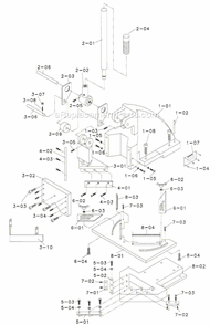Part Location Diagram of HN16N-8-01 Jet Table