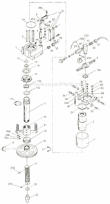 Page A Diagram and Parts List for HP-15A 331416 Jet Brake & Press