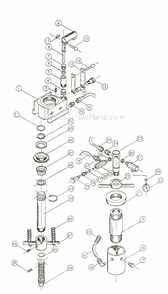 Part Location Diagram of HP5A-44 Jet Plunger