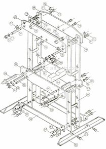 Part Location Diagram of HP5A-52 Jet Frame Bracket