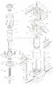 Page E Diagram and Parts List for HP-5A 331406 Jet Brake & Press