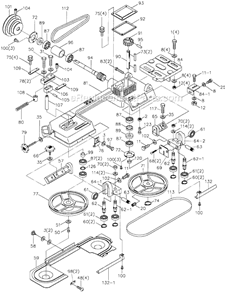 Page A Diagram and Parts List for HVBS-56M 414458 Jet Band Saw