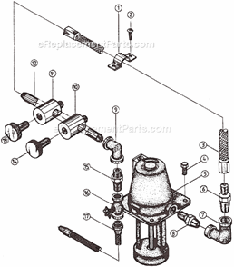 Part Location Diagram of 5232291 Jet Coolant Pump