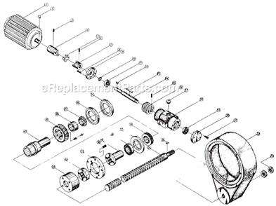Page E Diagram and Parts List for J-1230R-4 320036 Jet Drill Press