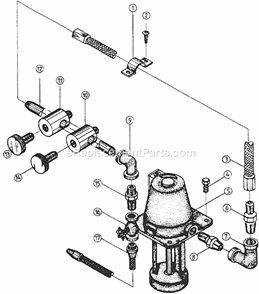 Page H Diagram and Parts List for J-1230R-4 320036 Jet Drill Press