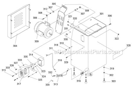 Page B Diagram and Parts List for J-4200A 414551 Jet Sander Polisher