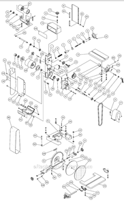 Page A Diagram and Parts List for J-4202A 414553 Jet Sander Polisher