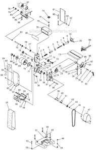 Part Location Diagram of JT9-J-5508448 Jet BASE