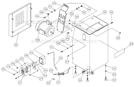 Page B Diagram and Parts List for J-4401A 414603 Jet Sander Polisher