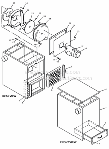 Page C Diagram and Parts List for J-4401A 414603 Jet Sander Polisher