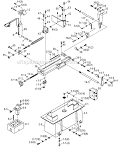 Part Location Diagram of TS-2246102 Powermatic Button Head Socket Screw