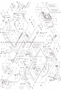 Page A Diagram and Parts List for J-7040M 414475 Jet Miter Saw