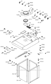 Page C Diagram and Parts List for J-9180 414464 Jet Band Saw