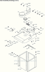 Page C Diagram and Parts List for J-9225 414467 Jet Band Saw