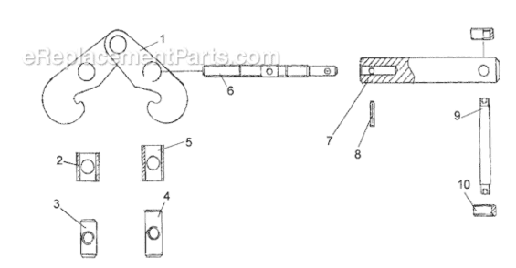 Part Location Diagram of JBC1-5 Jet Shaft Housing Long-1-Ton