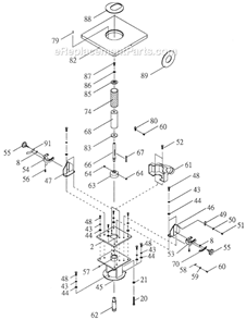 Part Location Diagram of JT9-6286494 Jet PHILLIPS PAN HEAD SCREW M5X6