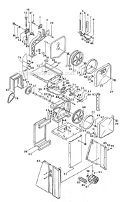 Page A Diagram and Parts List for JBS-14CS  Jet Band Saw
