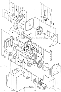 Page A Diagram and Parts List for JBS-14MW  Jet Band Saw