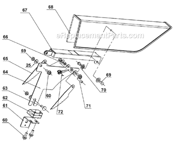 Page B Diagram and Parts List for JBTS-10BT-3 708315BTC Jet Table Saw