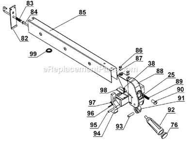 Part Location Diagram of JT9-708315-94 Jet FRONT CLAMP