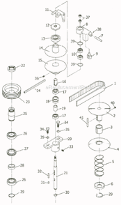 Part Location Diagram of 70-1012 Jet Upper Variable Speed Pulley