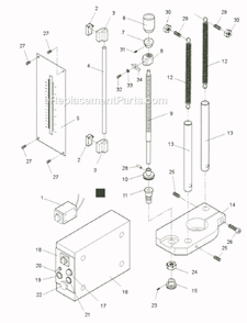 Part Location Diagram of E-104 Jet Return Switch