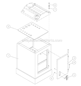Page B Diagram and Parts List for JFM-5 708589K Jet Mortiser