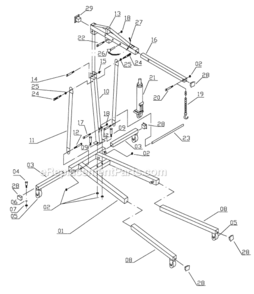 Part Location Diagram of JHC200X-11 Jet Support