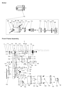Part Location Diagram of JT9-JJP8BT-152 Jet MOTOR