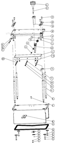 Page A Diagram and Parts List for JJP-8BT 707400 Jet Planer Jointer