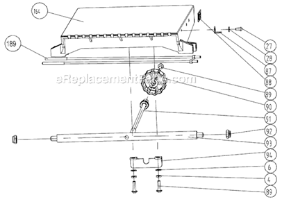 Page H Diagram and Parts List for JJP-8BT 707400 Jet Planer Jointer