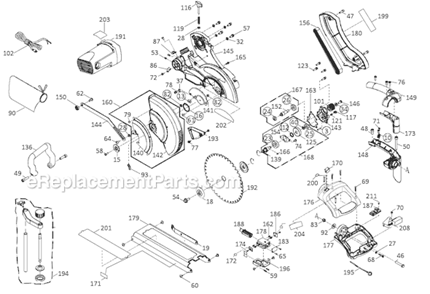 Part Location Diagram of JMS10SCMS-194 Jet Clamp Hold Down Assembly