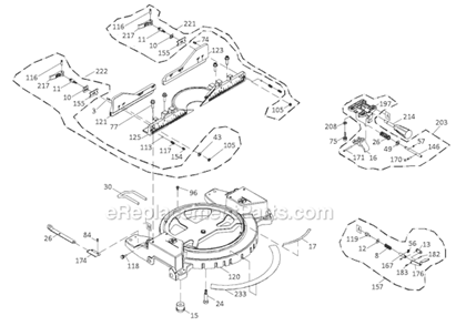 Page C Diagram and Parts List for JMS-12SCMS 707120 Jet Miter Saw