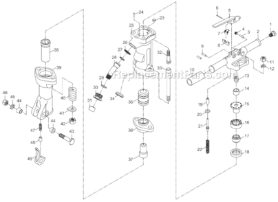 Part Location Diagram of JT9-P91216 Jet THROTTLE VALVE SPRING